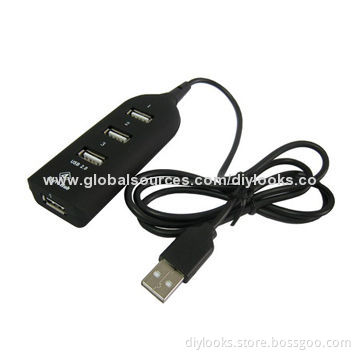 4 Port 2.0 HUB, Cable Length: 30cm